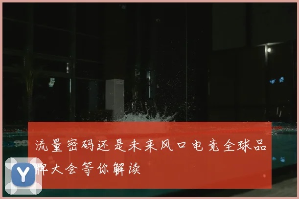 流量密码还是未来风口电竞全球品牌大会等你解读